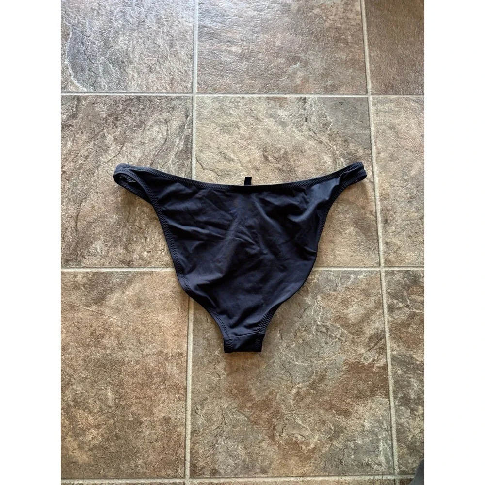 Skims Swim Mid Coverage Bottom Onyx Size XL